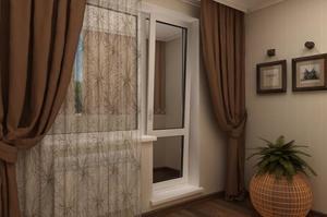 Подбор штор для спальни или гостиной с балконом