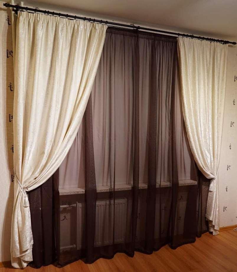 шторы из ткани софт в интерьере гостиной