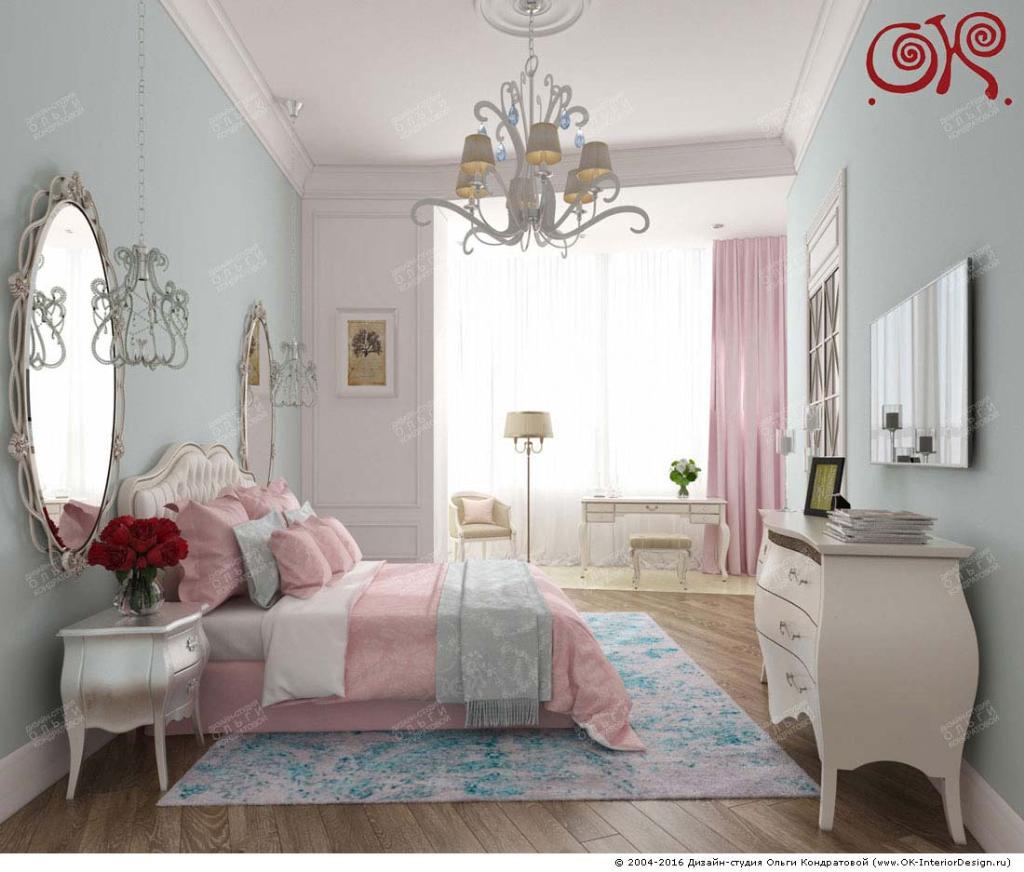 Дизайн спальни с пастельными оттенками: фото
