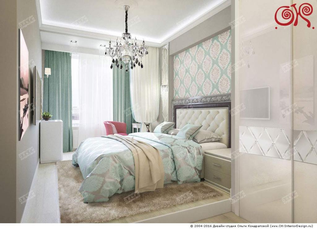 Дизайн бирюзовой спальни: современные идеи и фото