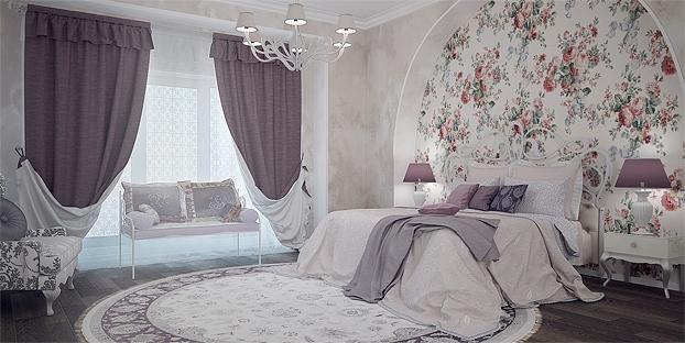 шторы прованс для спальни