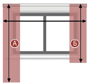 Как снять размеры для шторы на люверсах