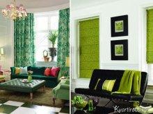 Как подобрать обои под зеленые шторы: Фото 2