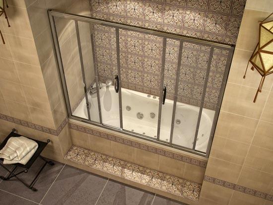 Конструкция штор для ванной